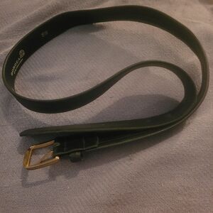 Bordeaux By Custom Black Leather Belt